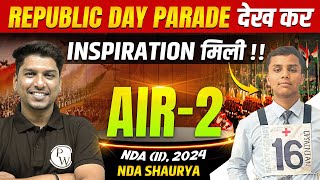 Meet Divyansh Solanki AIR-2 | Selected Student from NDA Shaurya 🎉🔥| NDA 2 2024 | NDA Preparation