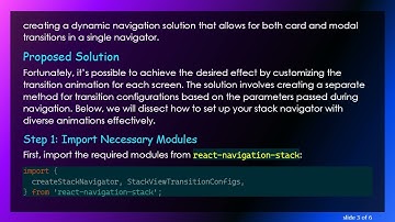 Customizing Screen Transitions in react-navigation with Modal Animations