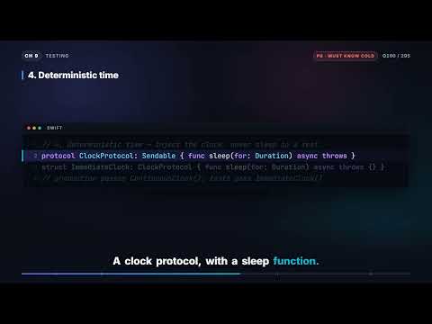 How do you test async code and code with actors? | iOS Interview Q160