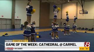 Carmel High School cheerleaders on Daybreak