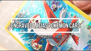 Engraved Latias Pokémon Card