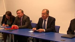 Meeting with MFA of Russia Sergey Lavrov, Vienna CND 14/3/2019
