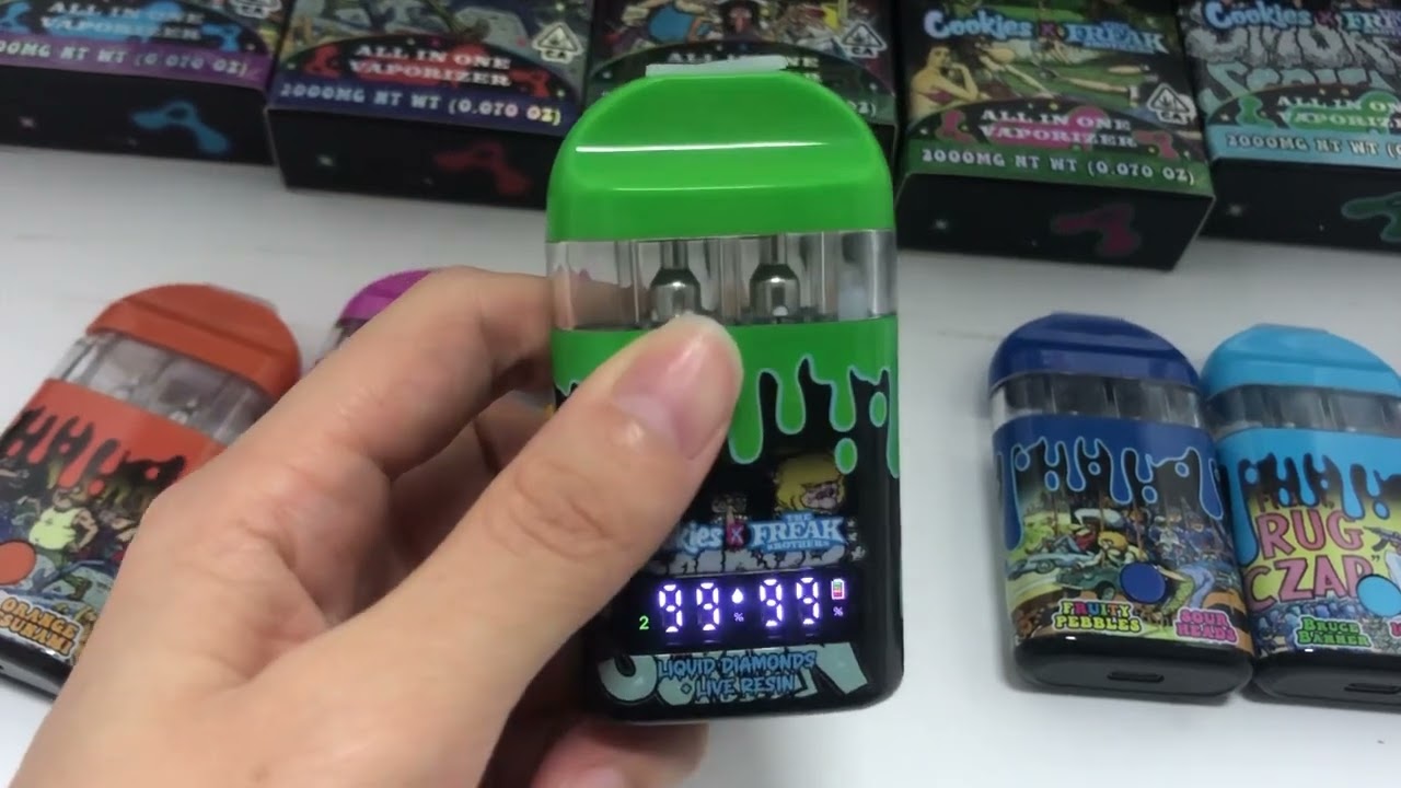 Cookie s x the freak brothers 1+1g dual chamber empty disposable vape pens