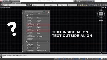 What is Text Inside Align and Text Out Side Align AutoCAD