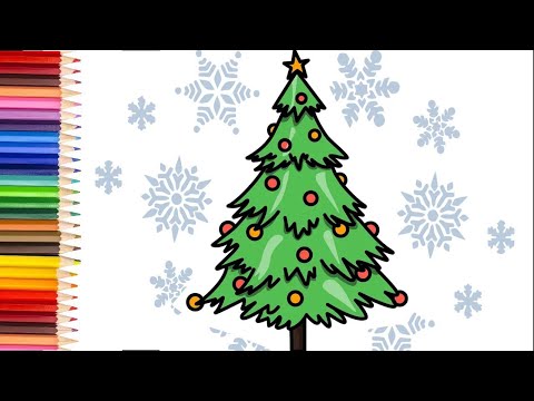 Video: Kako Nacrtati Božićno Drvce Bojama