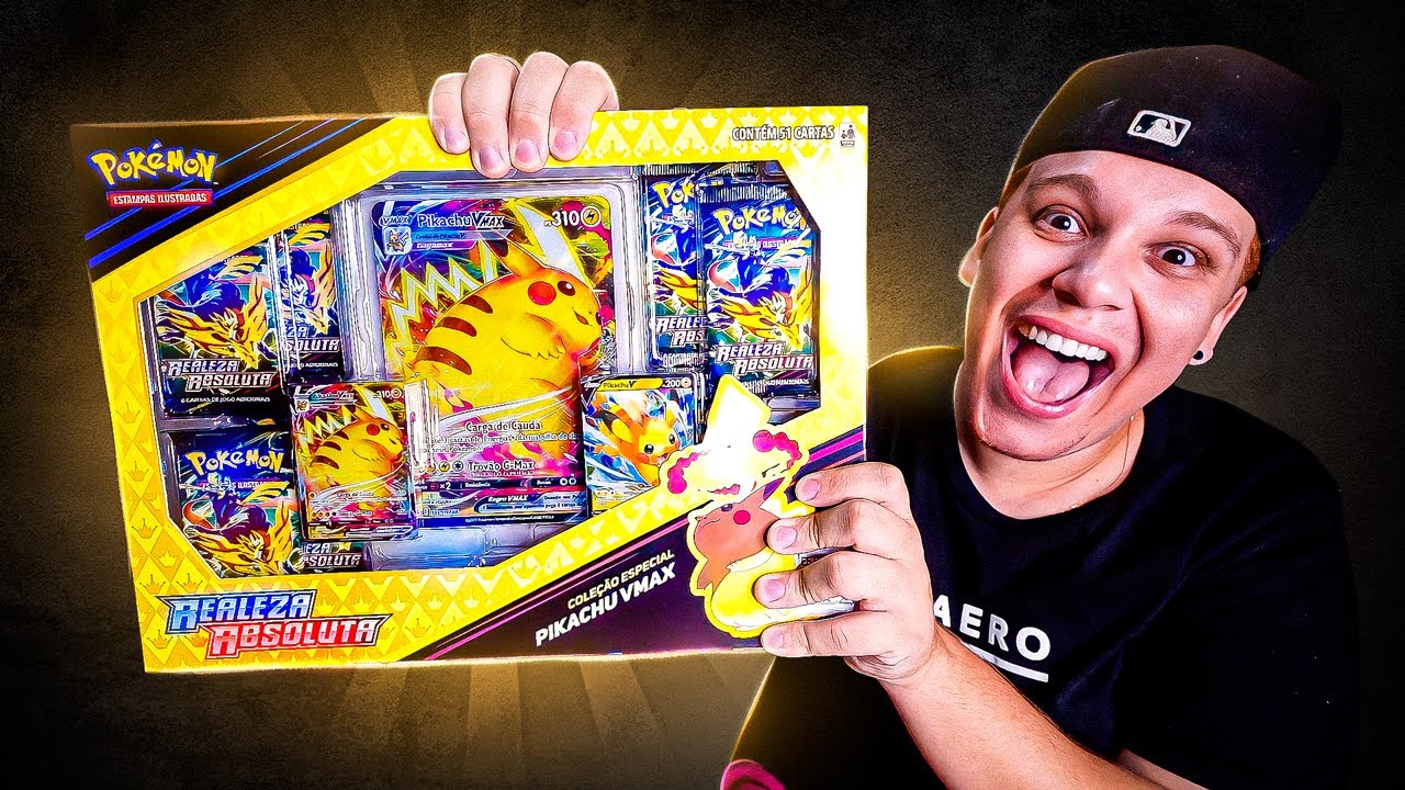 ESSE PACK DE POKÉMON DO PIKACHU VMAX ME SURPREENDEU!! ESTOU RICO!!!
