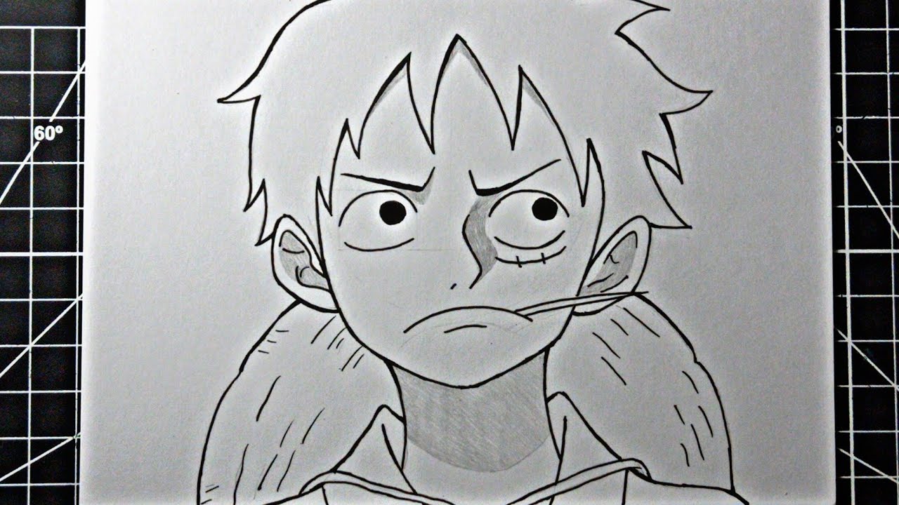 COMO DESENHAR O LUFFY DO ANIME ONE PIECE 