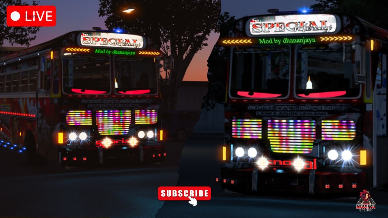 ඇස් ගහන බස්/Free Bus Mod #busmod - YouTube