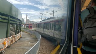[游詠之旅] 輕鐵614線雙卡 兆康至屯門泳池 後卡二門視角