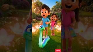 Boy and Girl Meet a Giant Snake in the Magical Jungle😍😍😍😍
