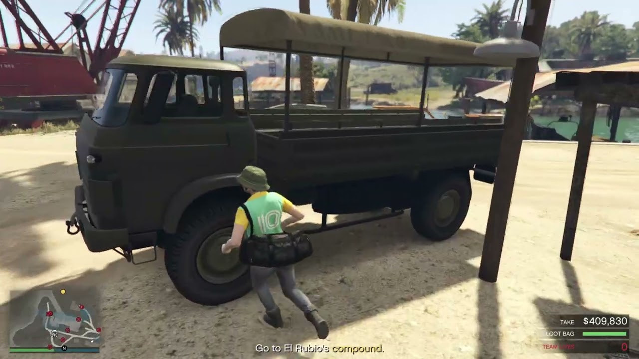 GTA Online Cayo Perico Heist HARD MODE - NO Weapon and Pacifist - Velum Approach. EZ 1.1 million.