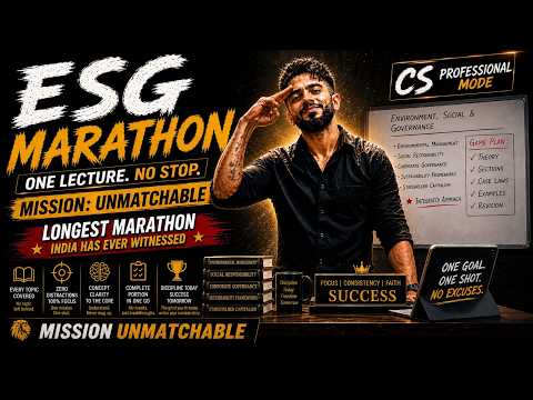 ESG Marathon June 26 CS Professional Marathon 2 CS Professional Revision Adv Chirag Chotrani
