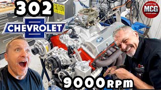 Steve Morris & I Built a 9,000 RPM 302 SBC... Will This Custom Intake Make More Power?