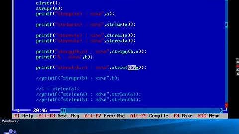 String example strrev, strcat, strcpy, strlen, strrev, strupr, strlwr