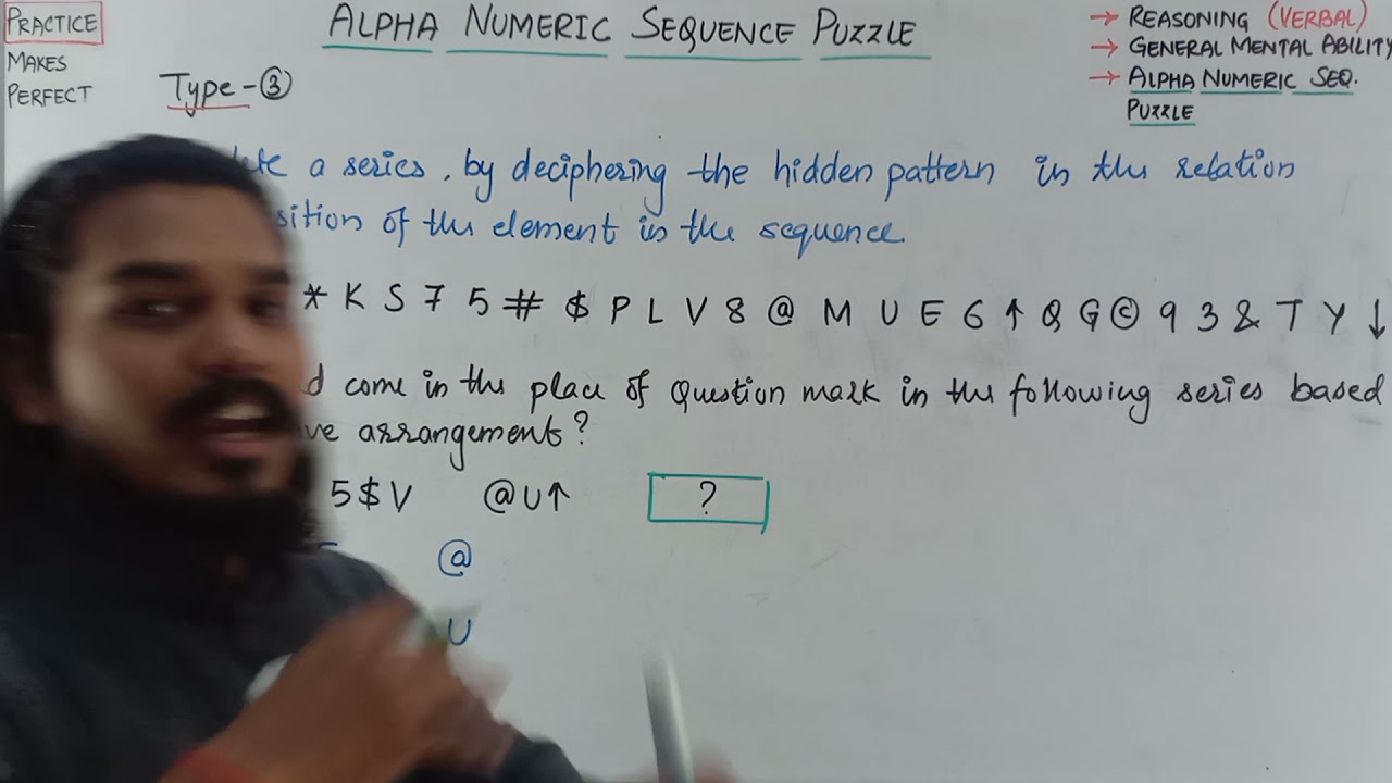 Type-3 Alpha Numeric Sequence Puzzle | Jaiswar Edufit-2021