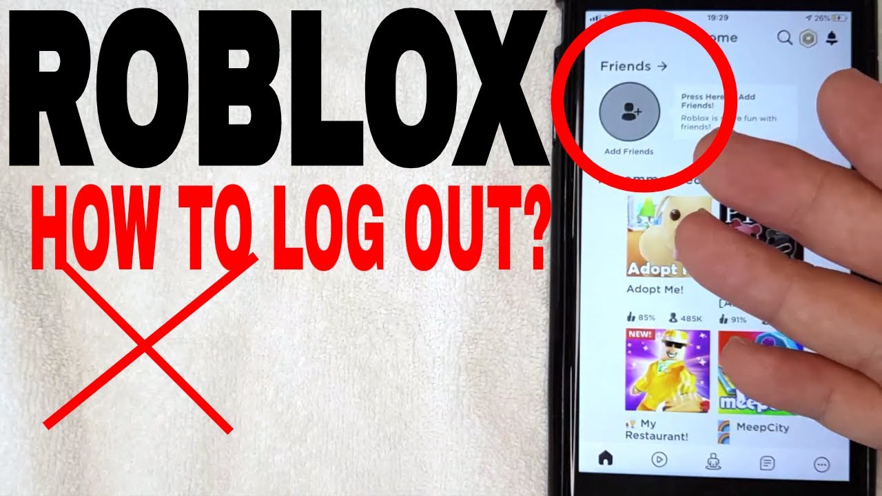 ✅  How To Log Out Of Roblox Account 🔴