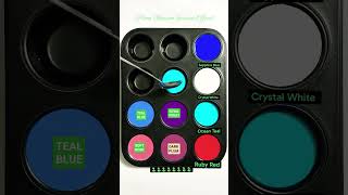 Mixing 4 Colors to Create 8 New Beautiful Colors 🎨✨ | Satisfying Color Mixing Art #Shorts #colors