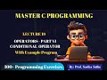 19. Conditional operator in C Language | Ternary Operator in C | C Language full course