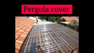 How to install clear roofing over #Pergola DIY