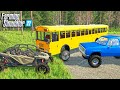 CAMPING WITH MASSIVE OFF-ROAD MUDDING BUS!