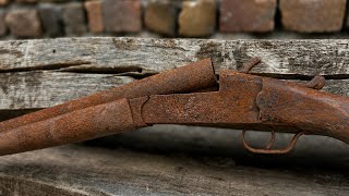 Old Rusty Shotgun Restoration // Gun Restoration //