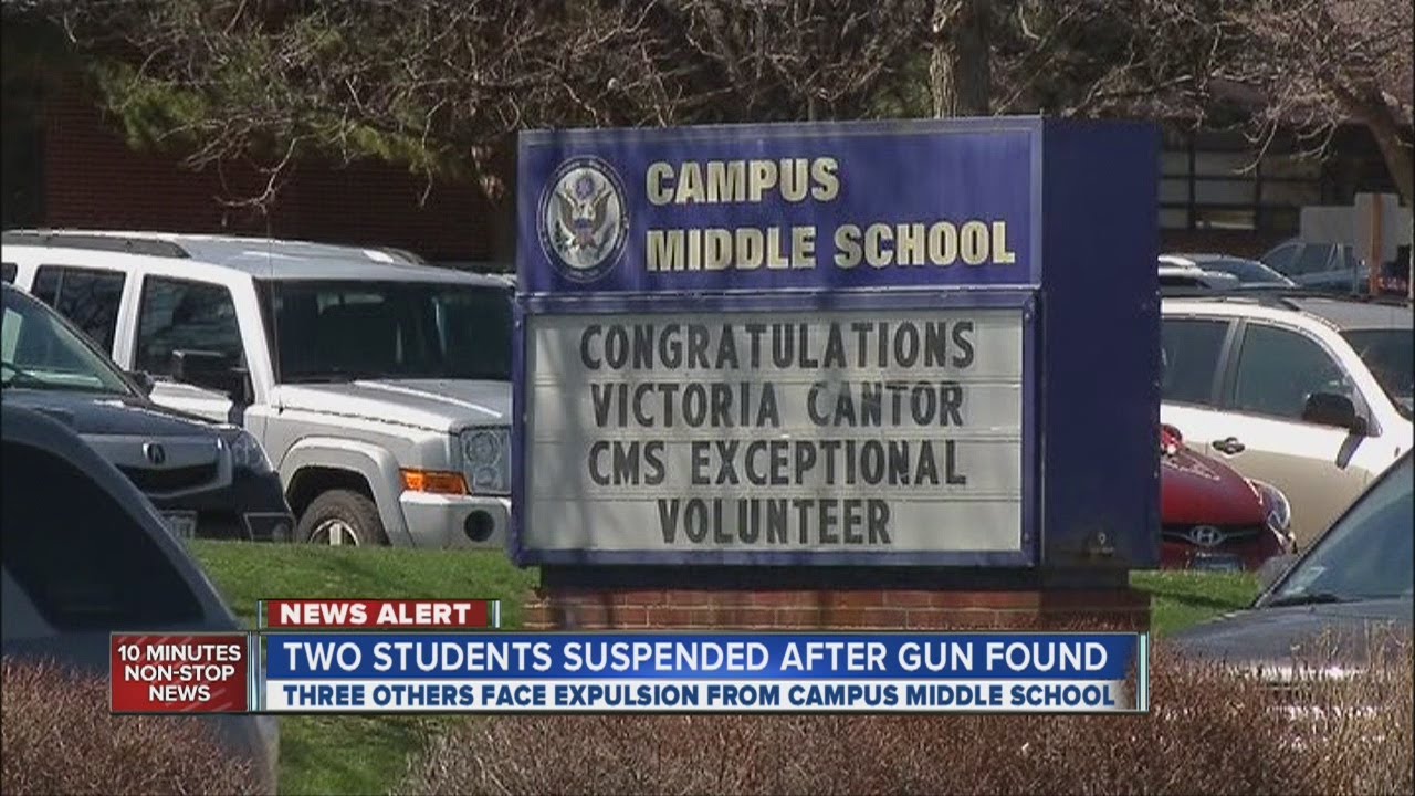 Gun found at school: 2 students suspended, 3 face expulsion - YouTube