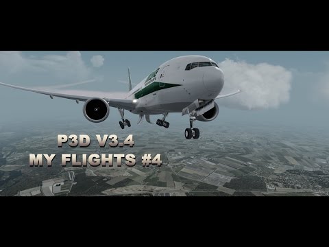 [P3D v3.4] My Flights #4 (Alitalia  B777-200 fictional ) LFBO - LIMC