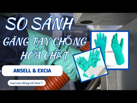Video So sánh găng tay chống hoá chất Ansell và Excia loại... - youtube