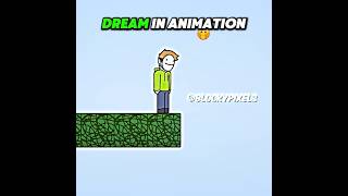 Dream In Animation VS Real Dream 😍🤯 #shorts #minecraft #dream #clutchgod #trending #viral #animation