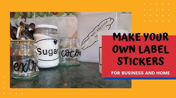How To Make Custom Labels at home for business or personal use| Transparent sticker DIY