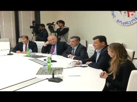 დავით ბაქრაძე უცხოელ დამკვირვებლებს შეხვდა