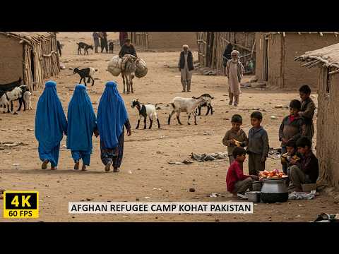 🇵🇰 Afghan Mahajir Camp Kohat Exposed | Raw Life & Hidden Stories 4k WALK & CAPTIONS