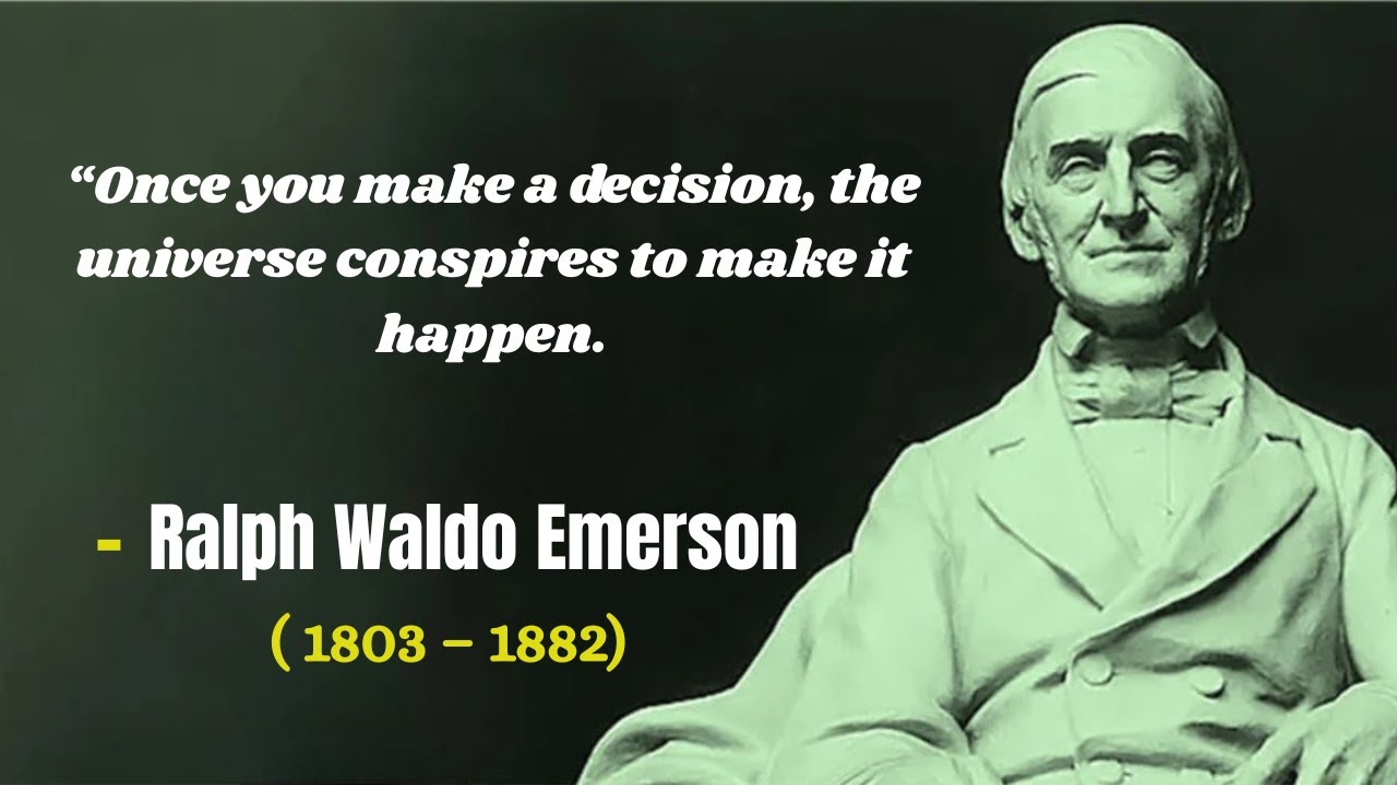 Wise Ralph Waldo Emerson’s powerful quotes on thought and self-confidence.