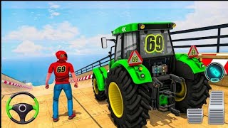 Offroad Tractor Racing Simulator 2025 -Cargo Tractor Trolley Driver 3D : AndroidGameplay screenshot 1