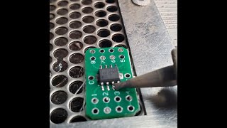 How to solder one of our SOIC-8 to DIP-8 SMT adapter boards