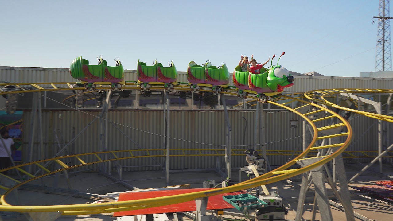 Sweden, Stockholm, Children's amusement center- Kaatach, Larven roller coaster ride
