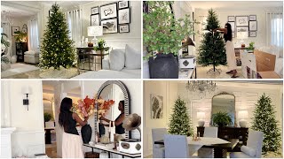 🎄 CHRISTMAS HOME PREP~ PUTTING UP THE CHRISTMAS TREES~PACKING UP FALL DECOR