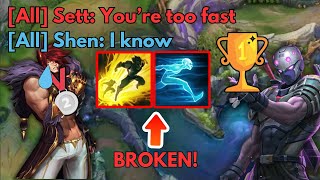 Sett Got Surprised By The Ancient Technique of Ghost + Flash - How to play against Sett with Shen