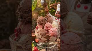 "🍫 The Ultimate Giant Ice Cream Sundae Feast! #shorts