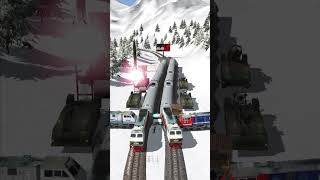 Kereta Api Lintasi Rel Dekat 4 Tank Nuklir #railtrack #railroad #train #railways