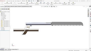 Reciprocating Saw working mechanism in Solidworks