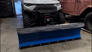 Polaris full size ranger HD pro plow system with power up/down & tilt install