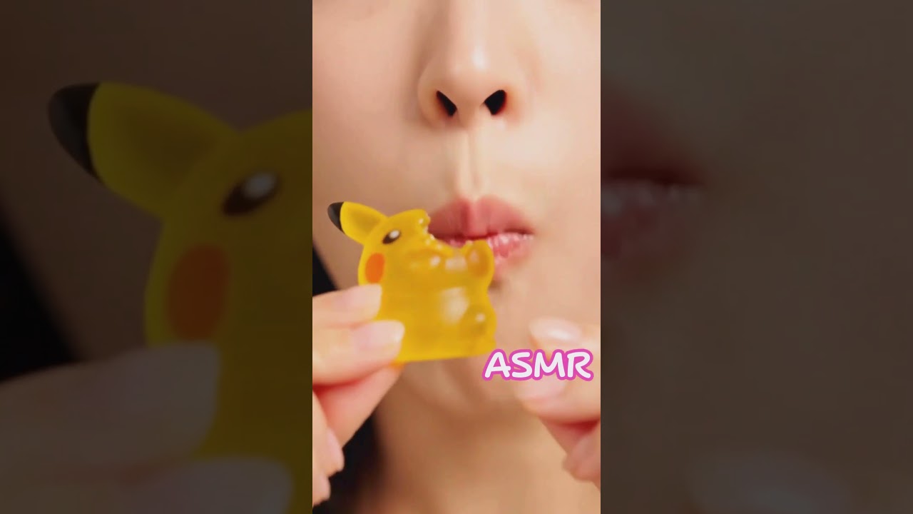 【ASMR】Pikachu Gummy Chewing Sounds 🍬 | Pure Silence, No Noise