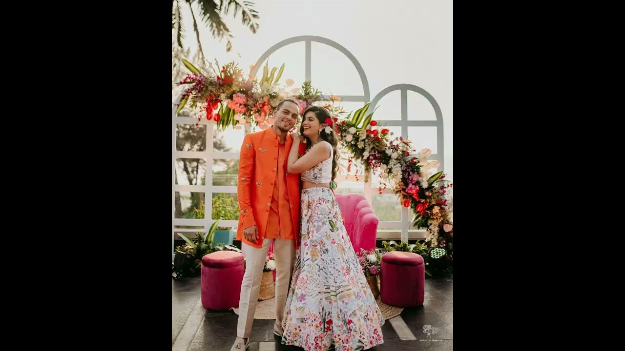 A Sneak Peek from Cricketer Rahul Chahar and Ishani Mehendi Ceremony💚😍✨