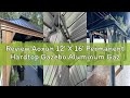 Review Aoxun 12' X 16' Permanent Hardtop Gazebo Aluminum Gazebo with Galvanized Steel Double Roof fo