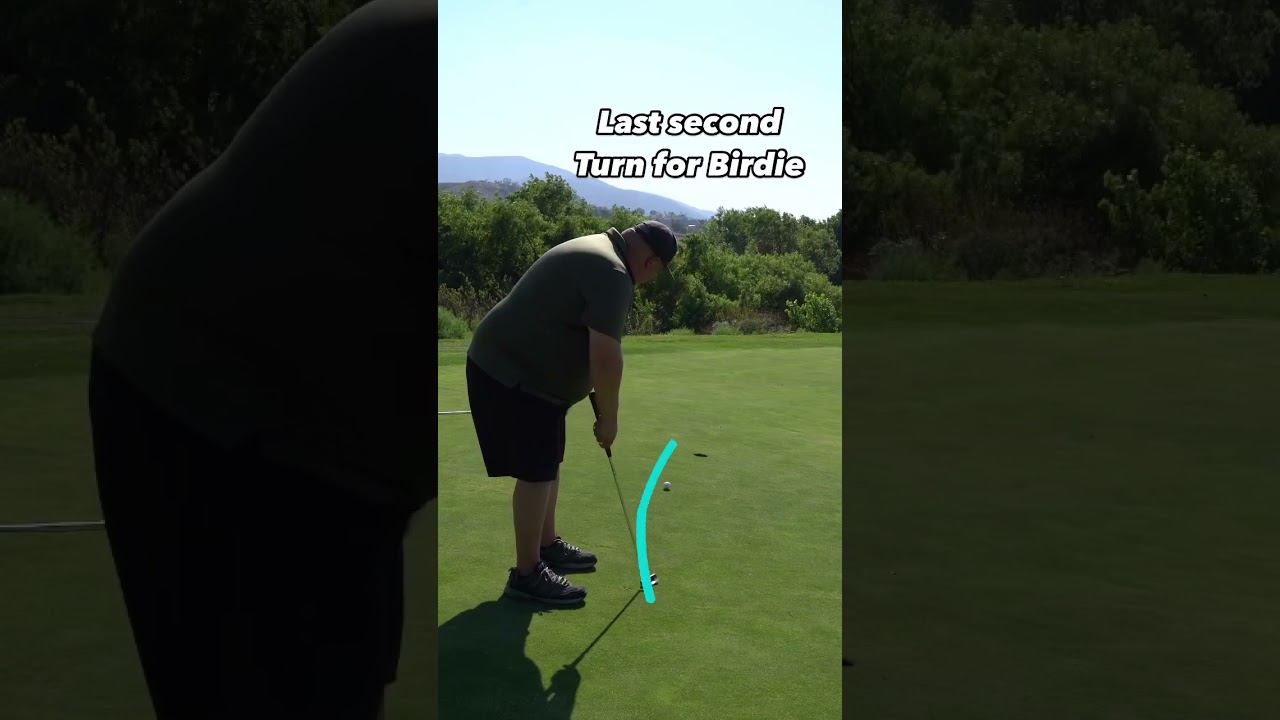 Last second turn for a birdie 