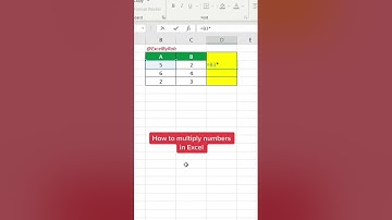 How to Multiply Numbers in Excel! #excel