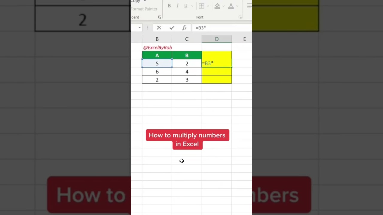 How to Multiply Numbers in Excel! #excel