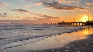 Beautiful Sunset at Atlantic City Beach