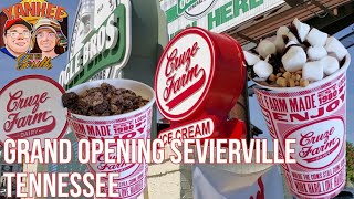 Cruze Farm Ice Cream Grand Opening Sevierville Tennessee Review Ogle Brothers General Store